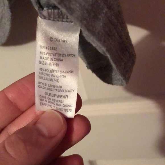 Beauty and the Beast Mrs. Potts Gray Sleep Tank Top Womens Medium M 7-9 Disney - Picture 12 of 12